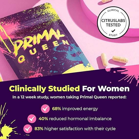 Primal Queen Female-Optimized Beef Organ Superfood Supplement (Beef Liver, Kidney, Heart, & 3 More) - 100% Grass Fed, Pasture Raised Cattle - Balance Hormones, Energy, & More for Women