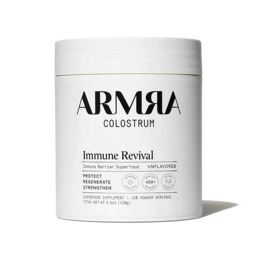ARMRA Colostrum Powder | Unflavored | Gut Health & Bloating | Skin & Hair | Immunity | Keto, Gluten & Fat-Free | 120 Servings